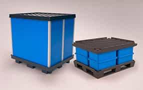 caixa pallet bin parede lisa