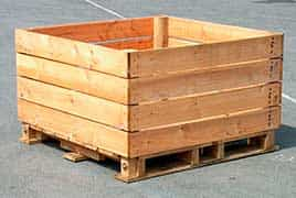 caixa pallet bin